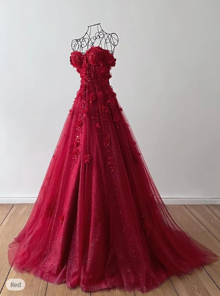 Sexy A-Line Prom Dresses Elegant Dress Formal Sweep/Brush Train Sleeveless Sweetheart Tulle with Pleats Sequin Appliques DP305