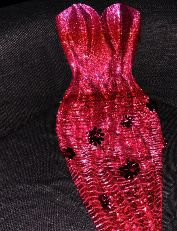 Glam Sweetheart Neck Mermaid Long Prom Dresses Sequin Burgundy New Year's Eve Dress DP3371
