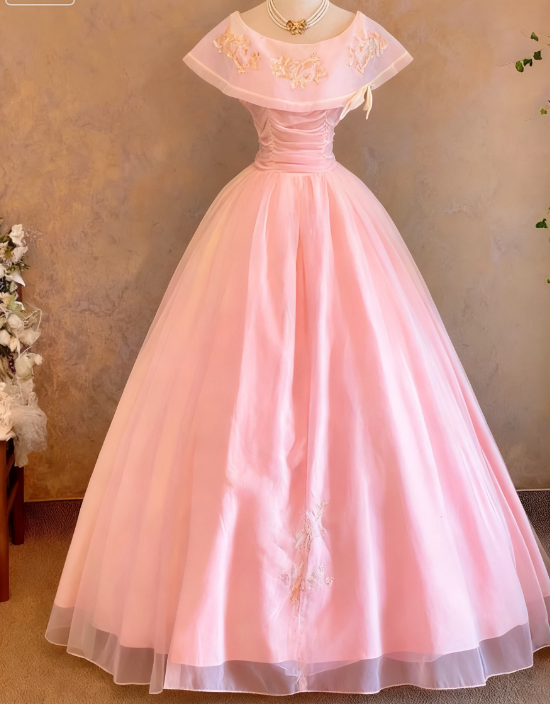 Fairy Jewel A-Line Long Prom Dresses Tulle Pastel Yellow Quinceanera Dresses Sweet 16 Dress DP3748