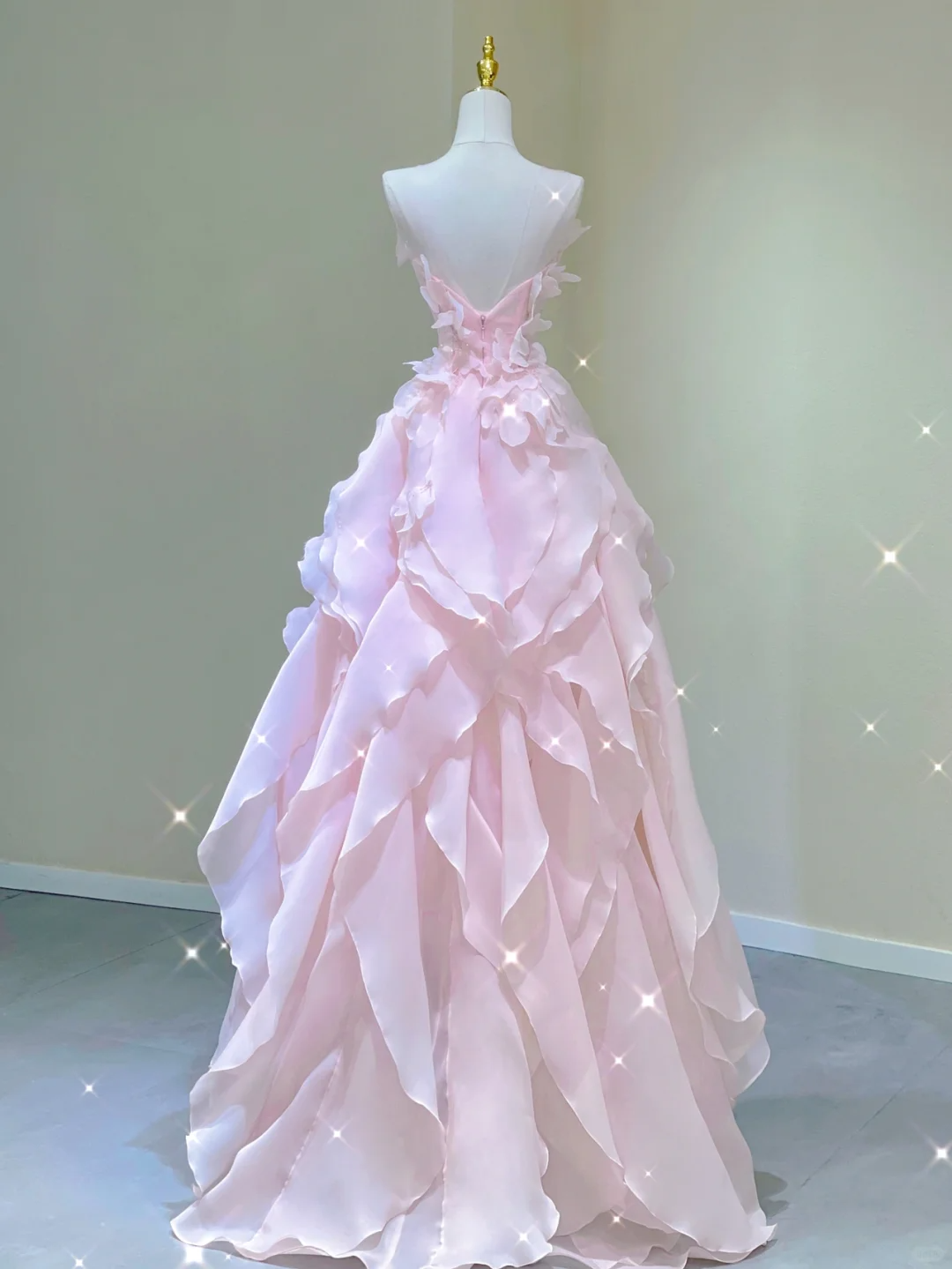 Pretty Ball Gown Strapless Long Prom Dresses Pink Graduation Dress High School Classy Evening Dresses DP382
