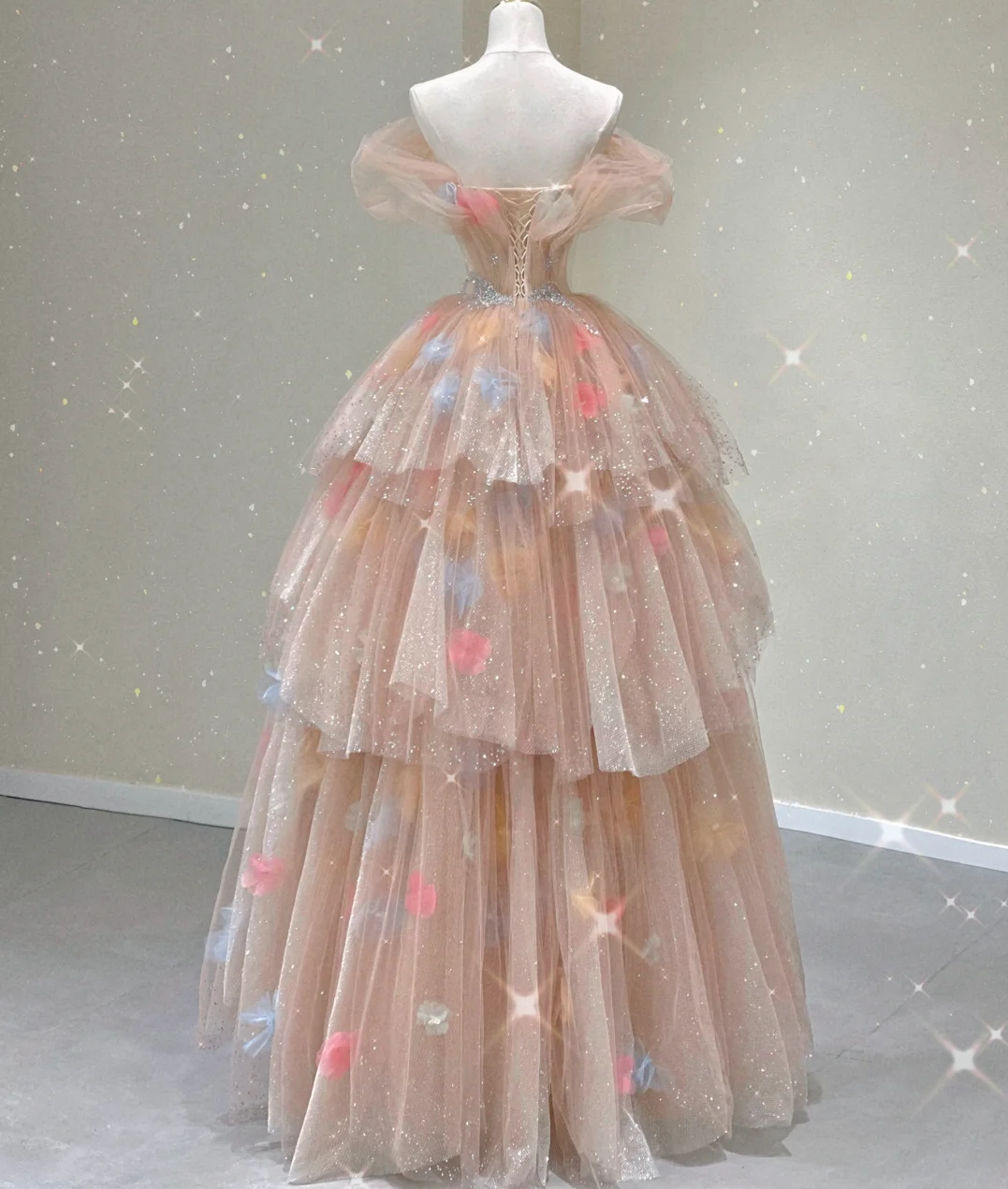 Modest Ball Gown Off The Shoulder Pink Long Prom Dresses High School Outfits Graduation Dress Evening Dresses DP425