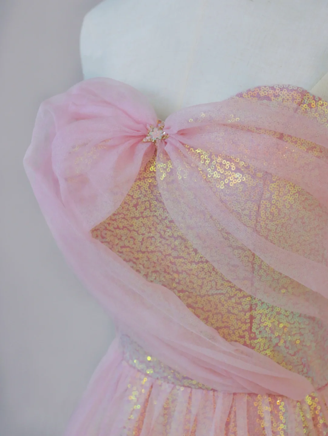 Gorgeous A Line Sweetheart Sleeveless Sequin Pink Long Prom Dresses Graduation Dresses DP502