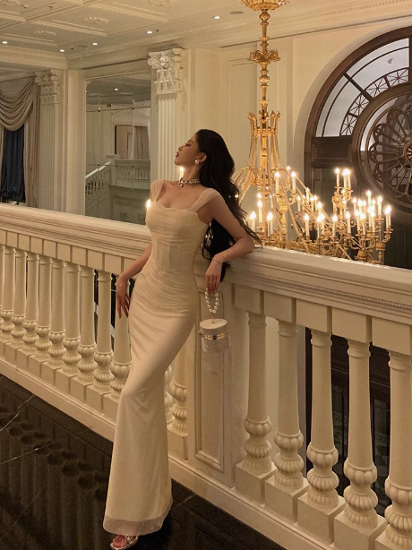 Classy Sheath Straps Ivory 18th Birthday Dress Party Gown 21st Birthday Outfits Birthday Dress Ideas For Women DP591