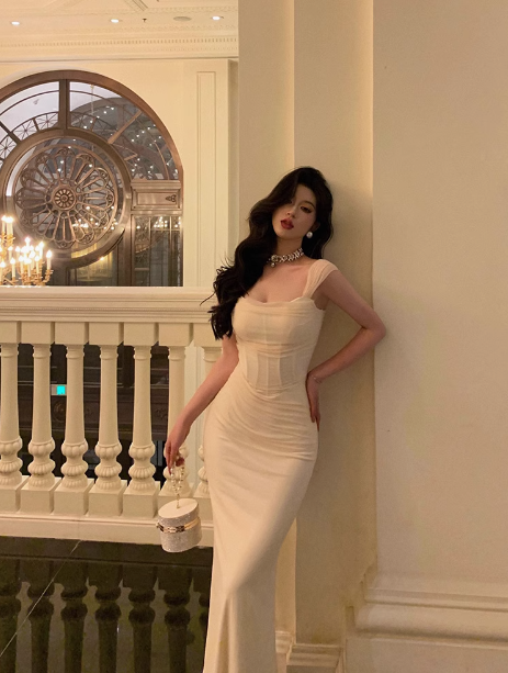 Classy Sheath Straps Ivory 18th Birthday Dress Party Gown 21st Birthday Outfits Birthday Dress Ideas For Women DP591
