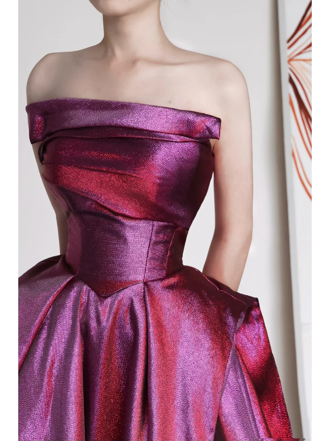 Gorgeous Ball Gown Strapless Sequin Long Prom Dresses Graduation Dresses DP661