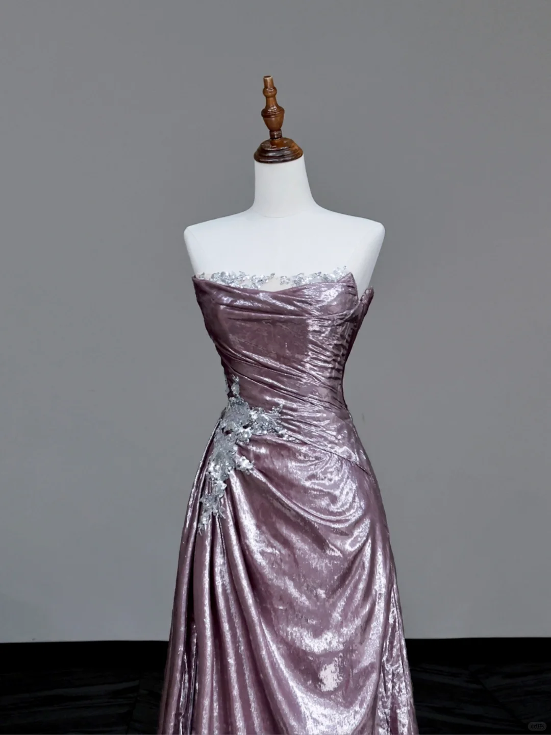Gorgeous A Line Strapless Sequin Lilac Long Prom Dress Party Dress Graduation Dresses DP717