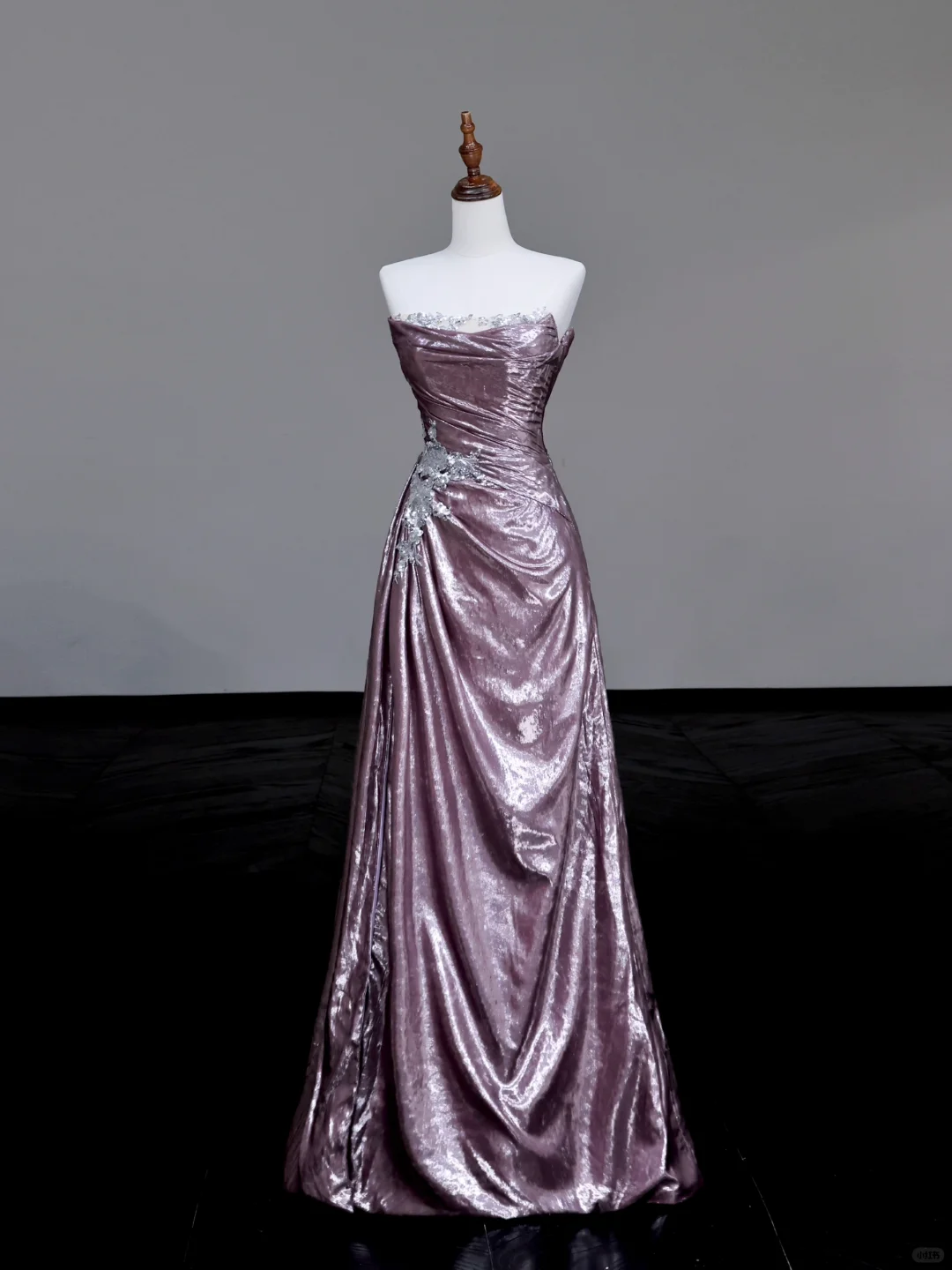 Gorgeous A Line Strapless Sequin Lilac Long Prom Dress Party Dress Graduation Dresses DP717