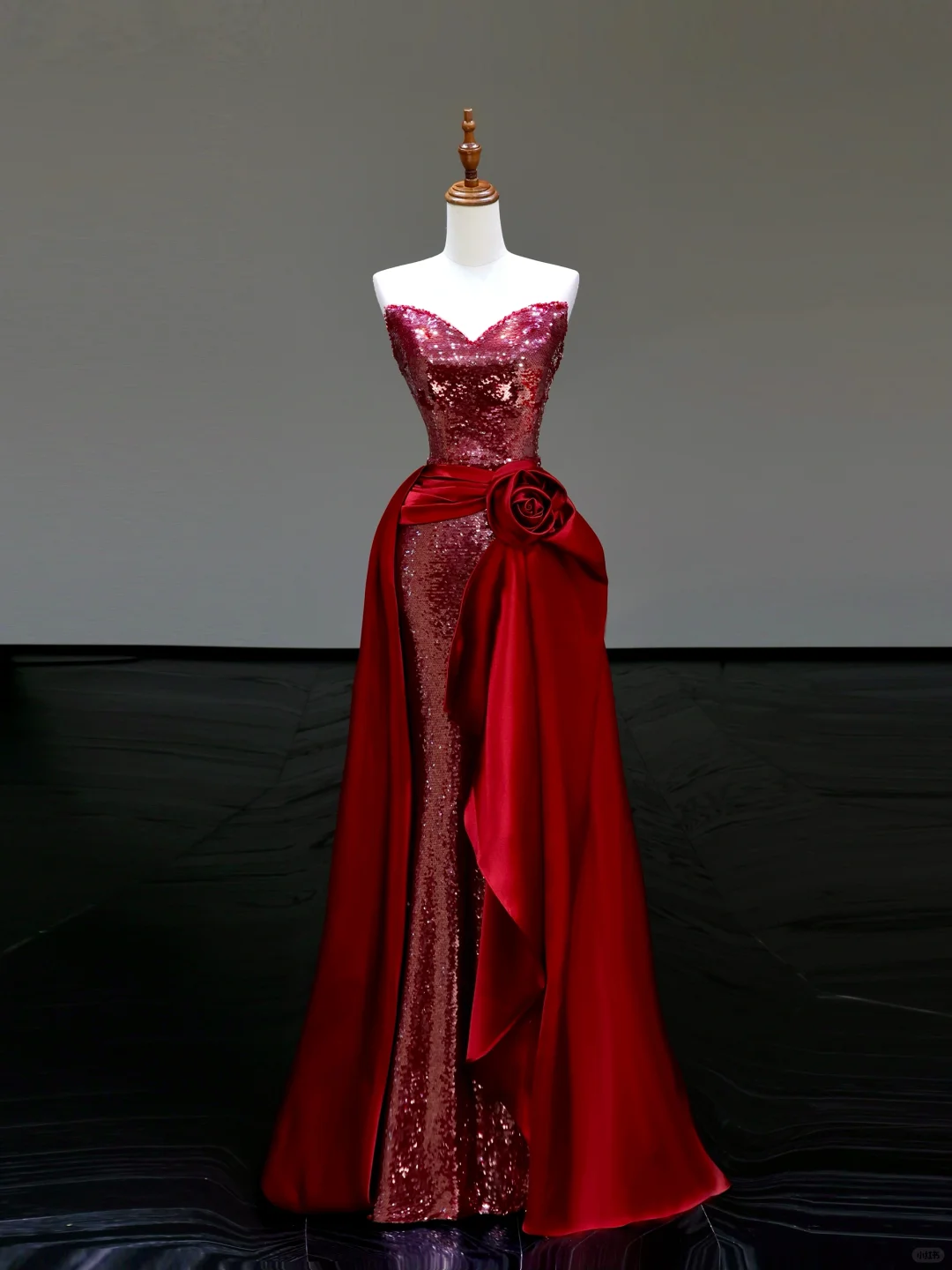 Gorgeous Sheath Sweetheart Sequin Red Long Prom Dress Party Dress Graduation Dresses DP800