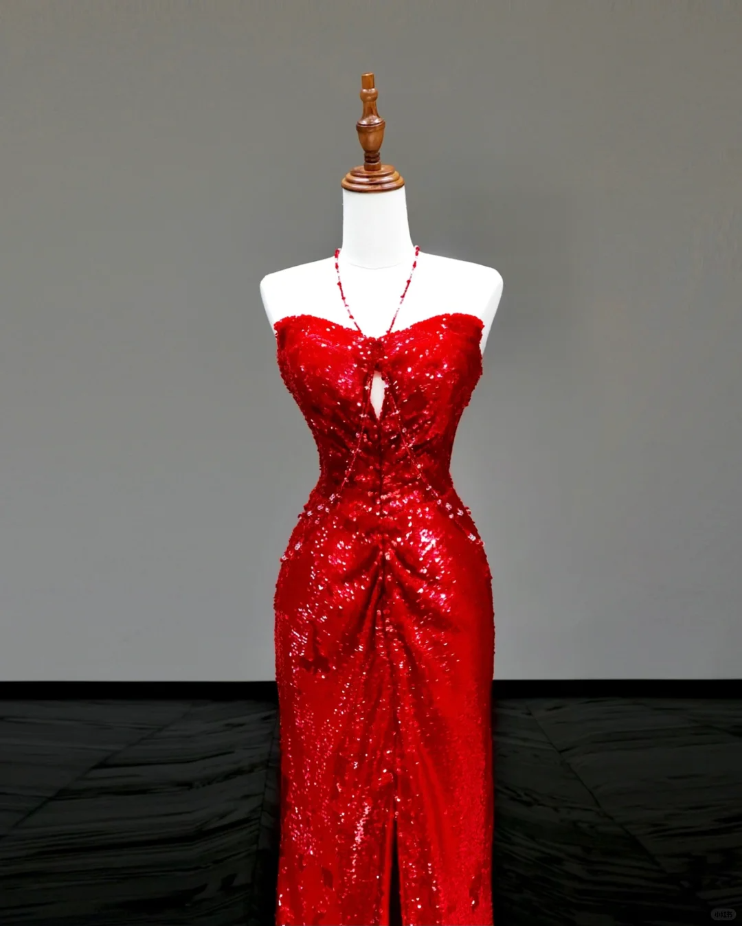 Gorgeous Sheath Sweetheart Sequin Red Slit Long Prom Dress Party Dress Graduation Dresses DP802