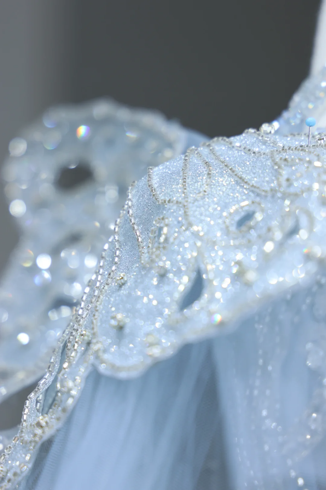 Gorgeous A line Off The Shoulder Blue Sequin Long Prom Dress Party Dress Graduation Dresses DP818
