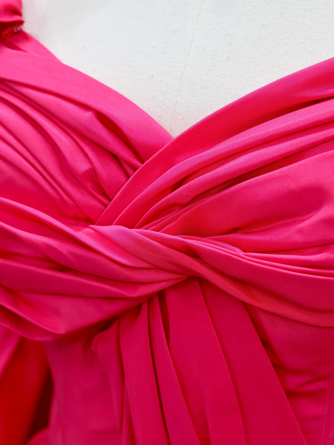 Elegant Glamour Ball Gown Hot Pink Satin Long Prom Dress Party Dress Evening Dresses DP865