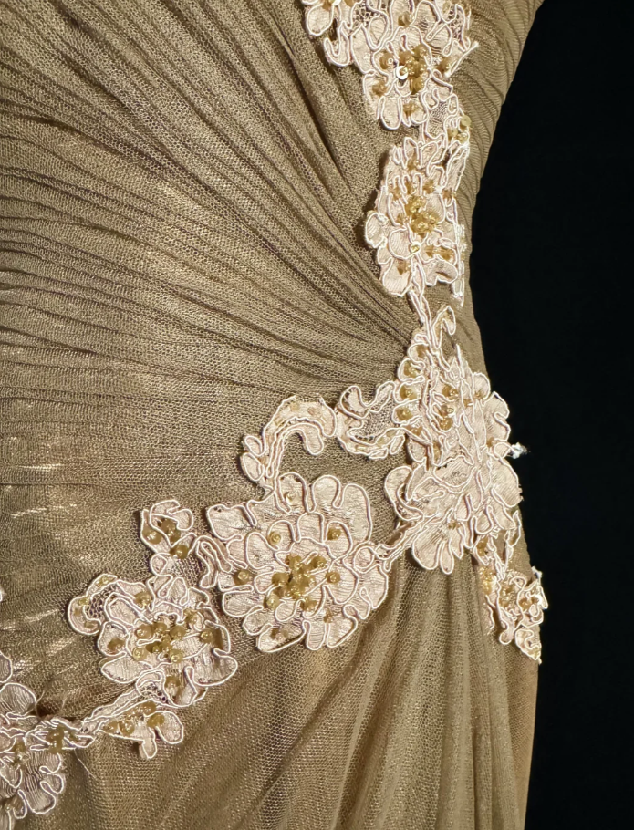 Vintage Sheath Straps Chiffon Gold Mother Of Bride Dress Party Gown Tea Length For Summer Women DP906
