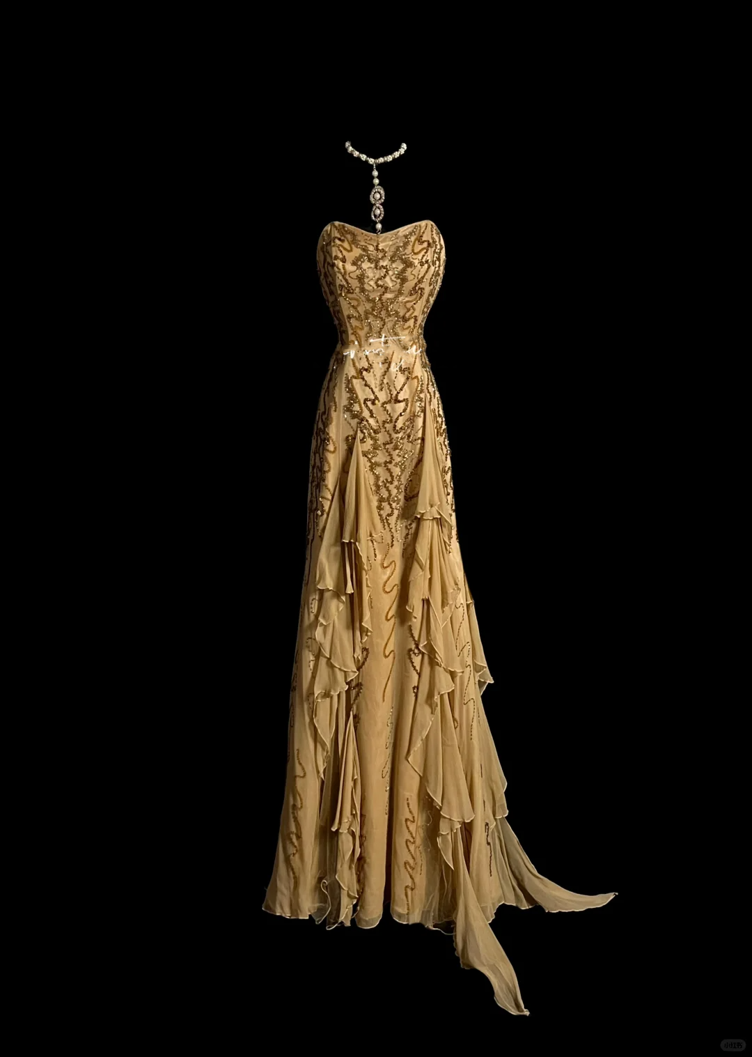 Elegant Glamour Mermaid Sweetheart Sequin Gold Chiffon Long Prom Dresses Party Dress Evening Dress DP925