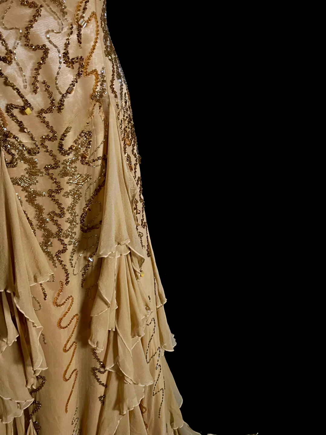 Elegant Glamour Mermaid Sweetheart Sequin Gold Chiffon Long Prom Dresses Party Dress Evening Dress DP925