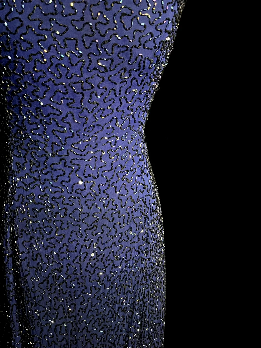 Vintage Mermaid Spaghetti Straps Blue Backless Sequin Long Prom Dresses Party Dress Evening Dress DP930