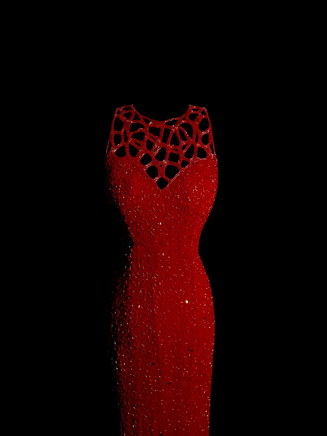 Vintage Mermaid Scoop Red Sequin Long Prom Dresses Evening Gowns Evening Dress DP935