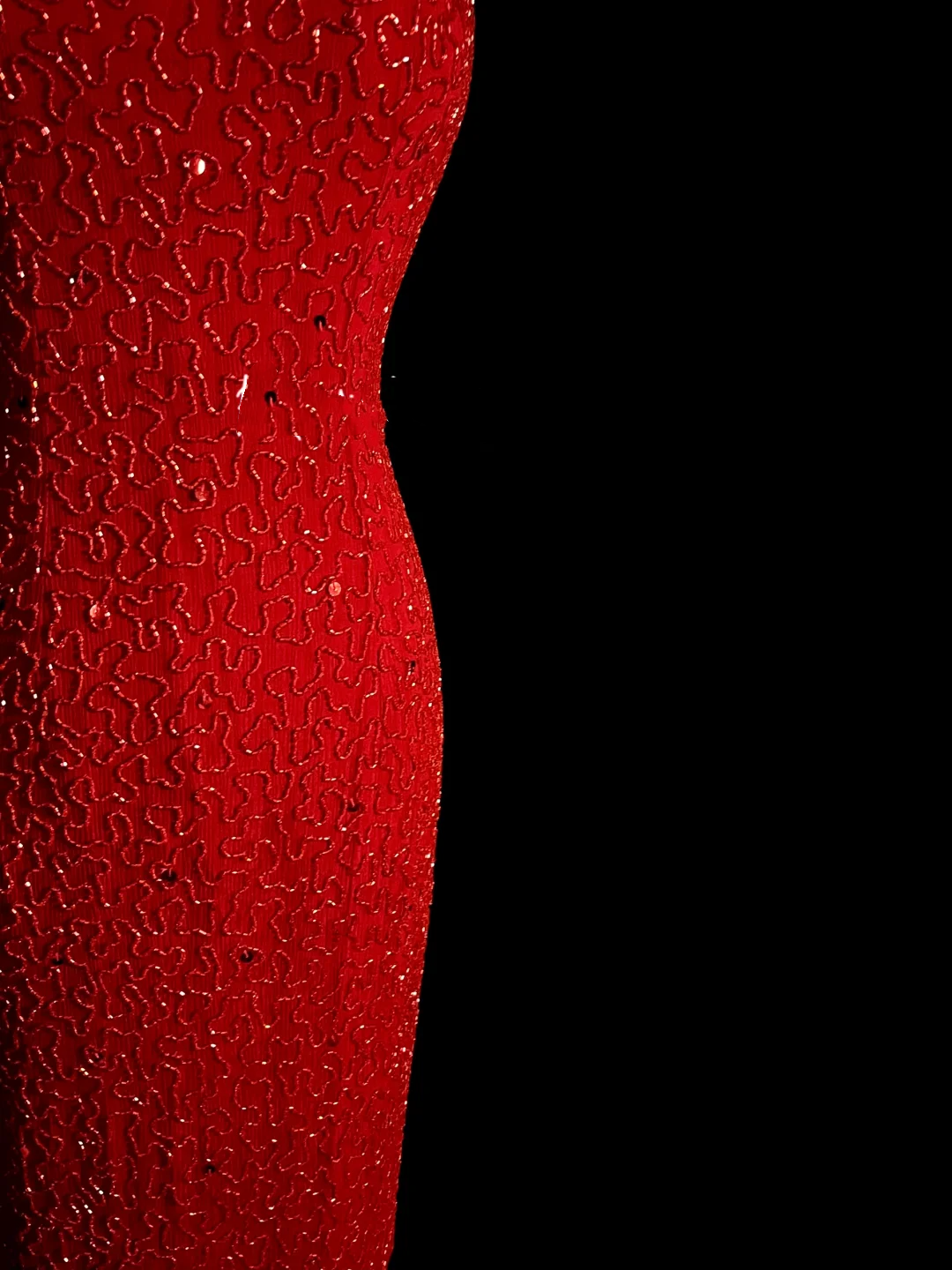 Vintage Mermaid Scoop Red Sequin Long Prom Dresses Evening Gowns Evening Dress DP935