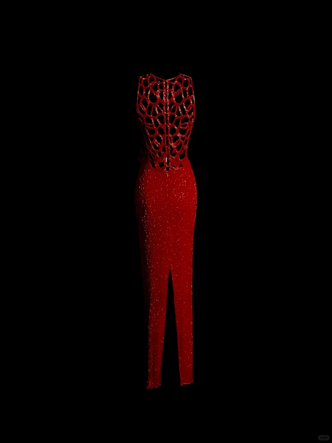 Vintage Mermaid Scoop Red Sequin Long Prom Dresses Evening Gowns Evening Dress DP935