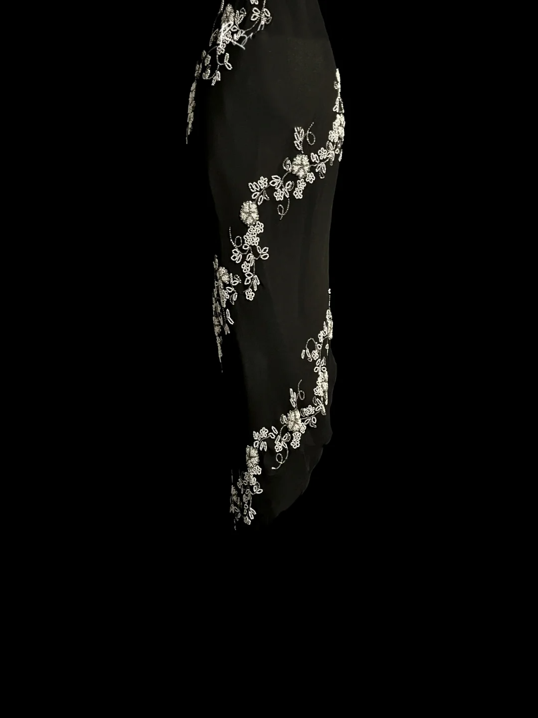Robe de soirée noire style fourreau rétro asymétrique, robe de bal, DP941