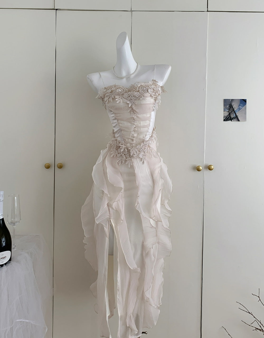 Robe d'été trapèze à bretelles spaghetti et superpositions, tenue de fête pour filles, DP1399