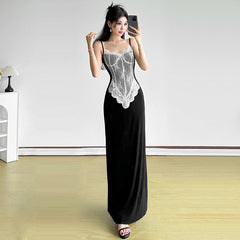 Robe noire pour femme S589