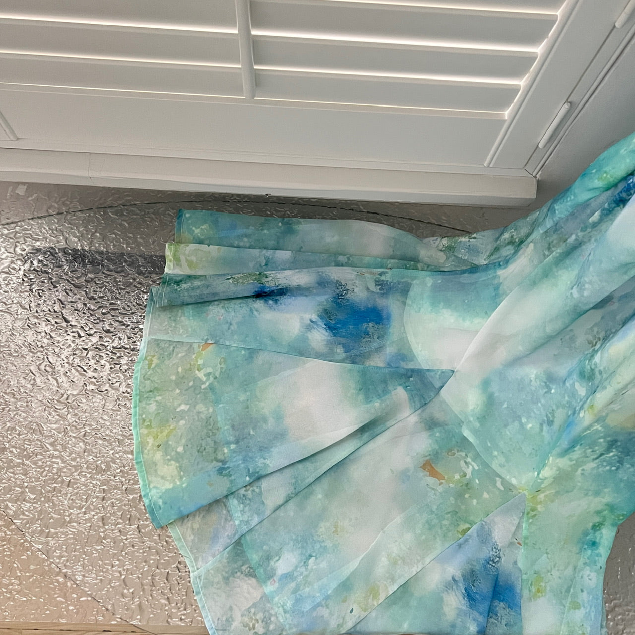 Robe d'été longue verte à bretelles spaghetti et motif sirène pour femme DP0016