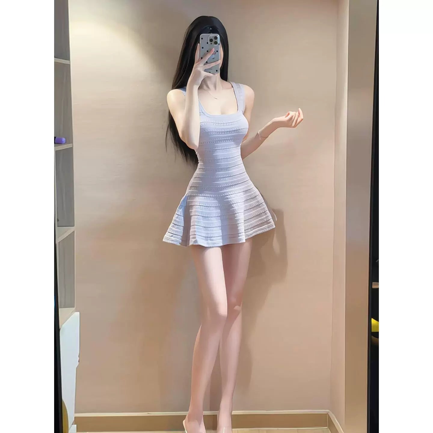 Blue Women Dress S953