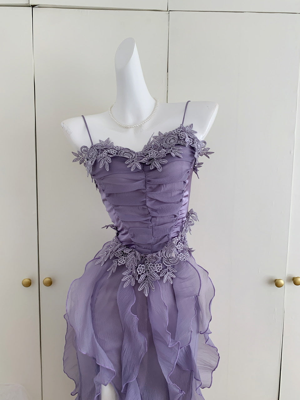 Robe d'été trapèze à bretelles spaghetti et superpositions, tenue de fête pour filles, DP1399