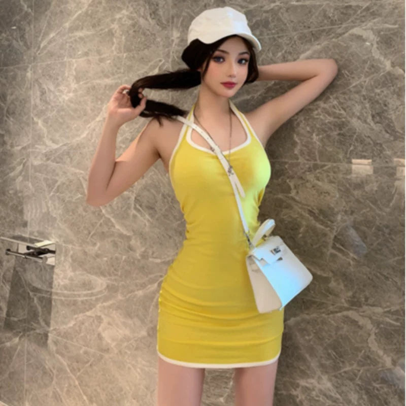 Blaues Damenkleid S101