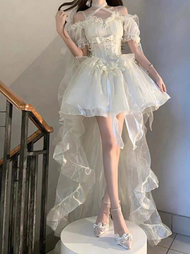 Sexy Ball Gown Off The Shoulder Short Sleeves 16th Birthday Dress Lolita Dress Birthday Outfits DP0216