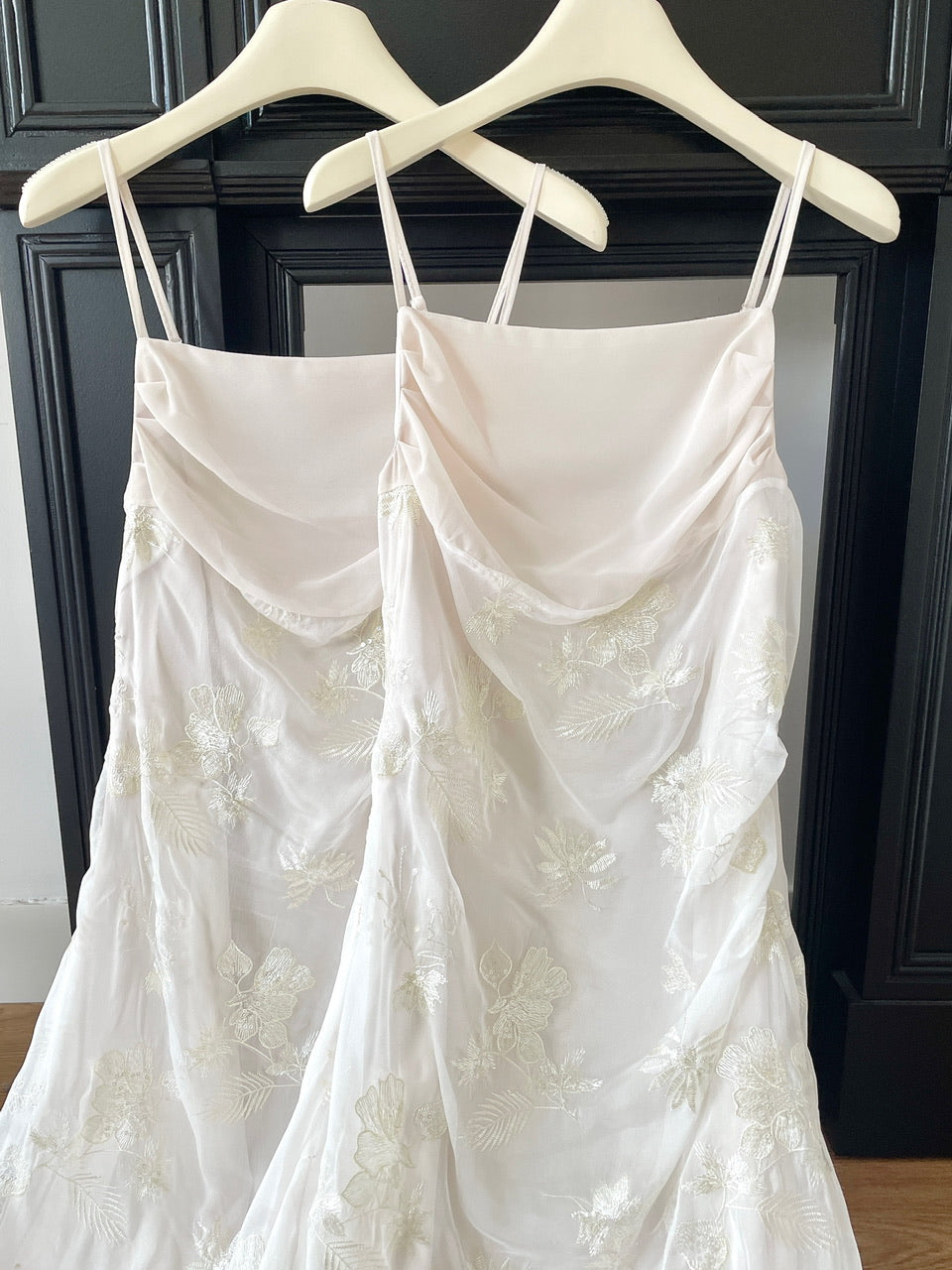 Cute Mermaid Spaghetti Straps Lace Long Summer Dress For Women DP0017