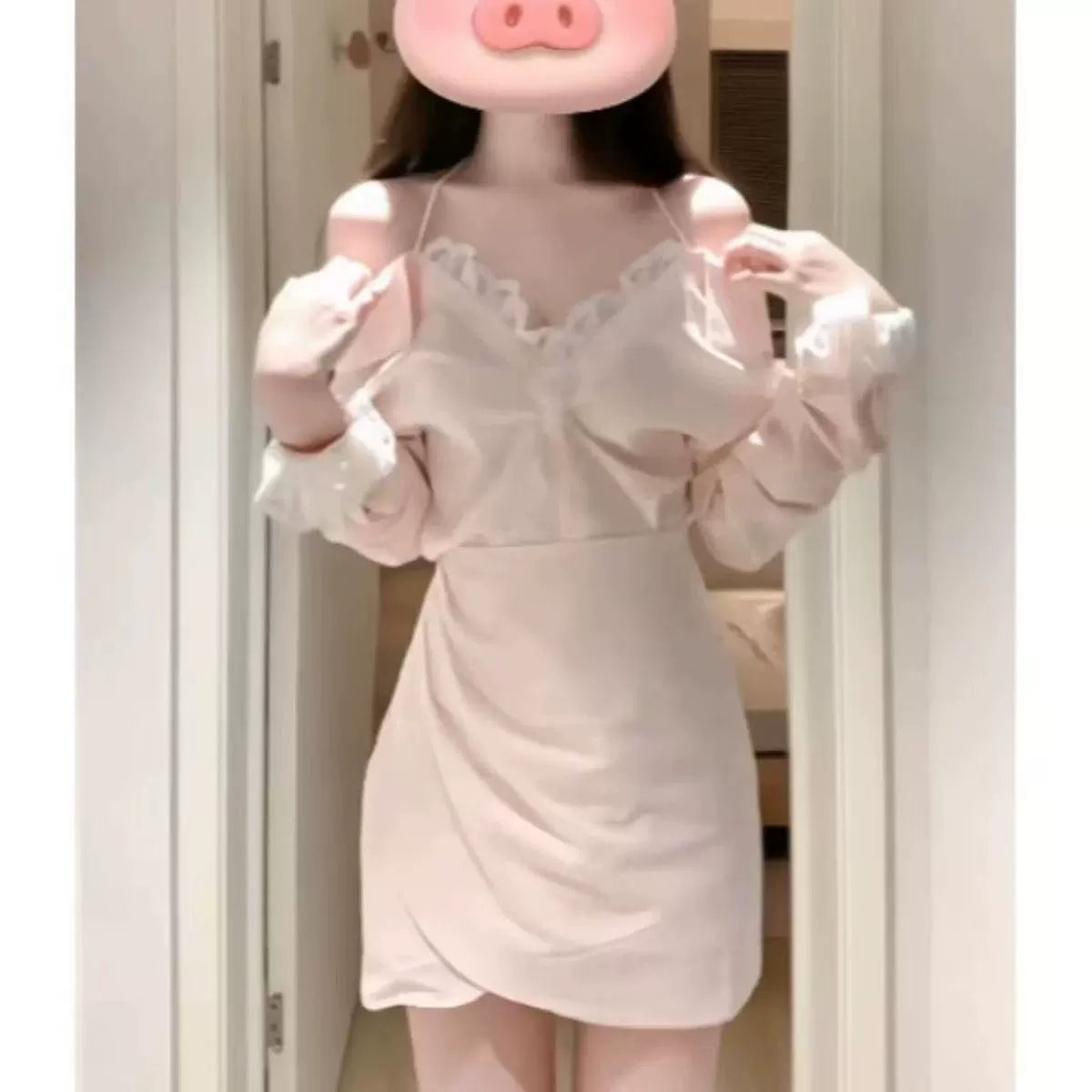 White Women's Dress S690