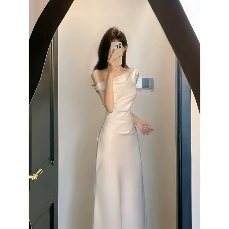 White Women's Dress S761