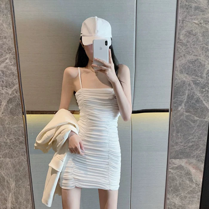 Blaues Damenkleid S101