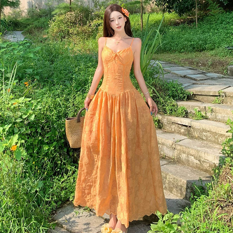Gelbes Damenkleid S933