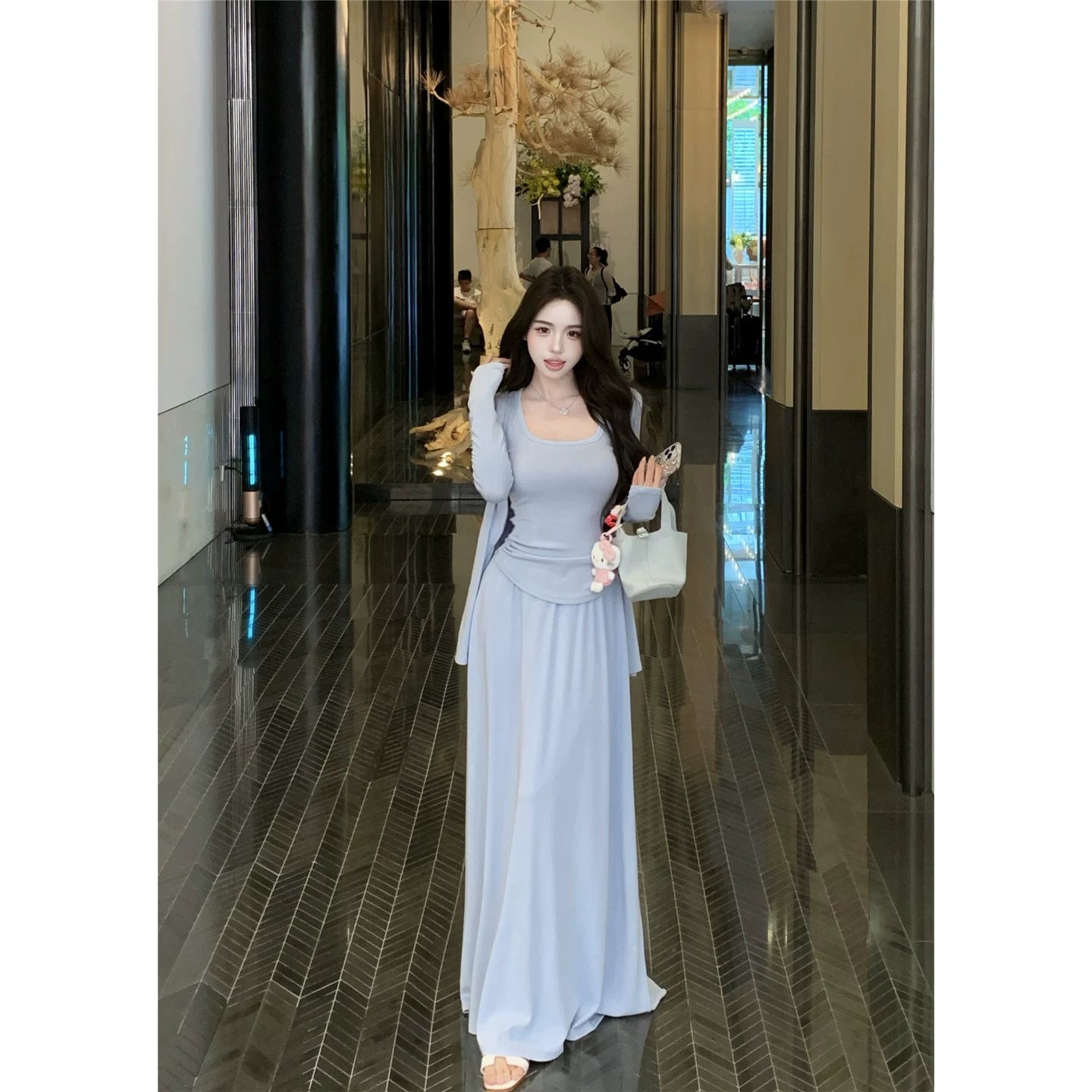 Robe bleue pour femme S101