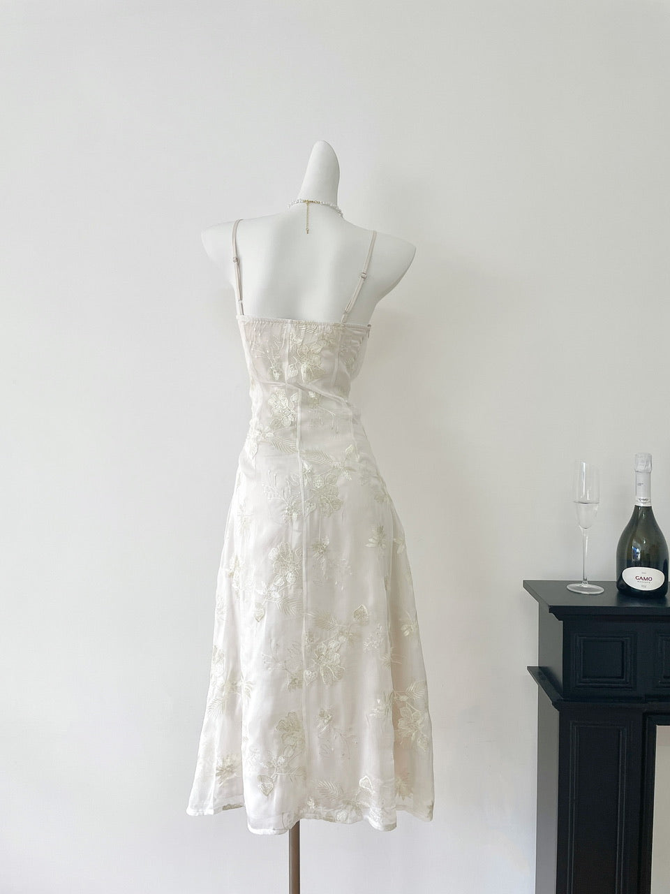Cute Mermaid Spaghetti Straps Lace Long Summer Dress For Women DP0017
