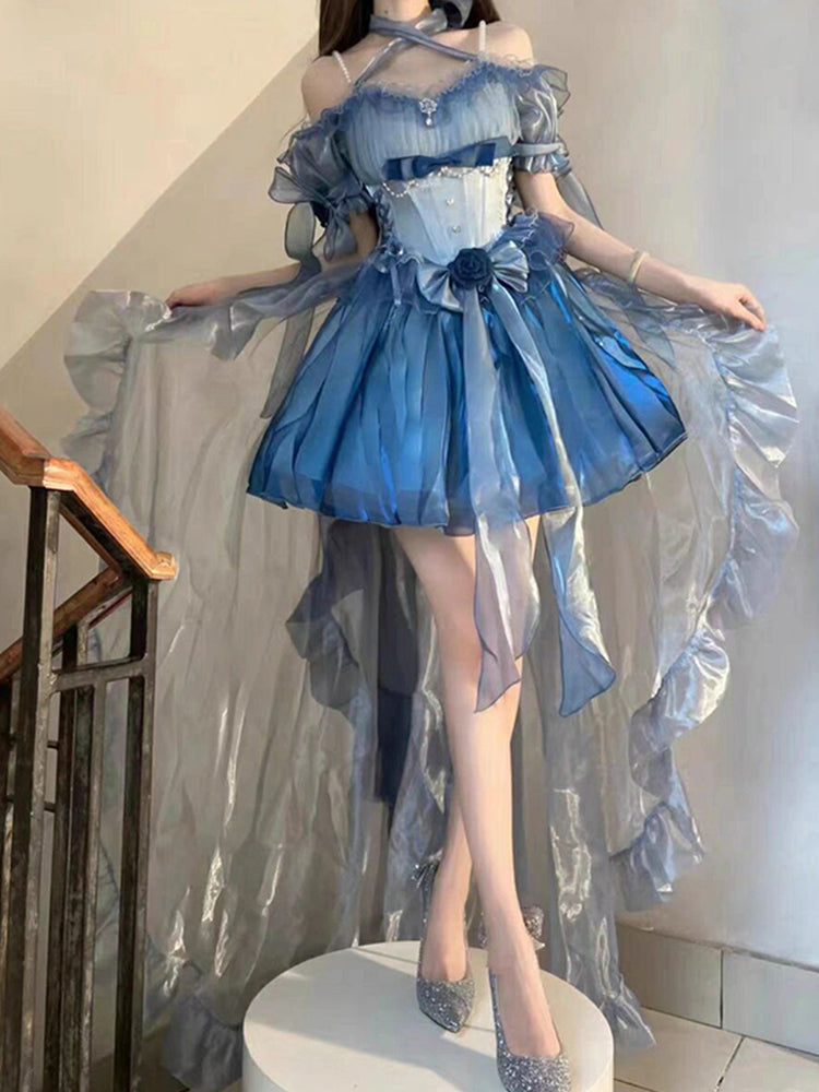 Sexy Ball Gown Off The Shoulder Short Sleeves 16th Birthday Dress Lolita Dress Birthday Outfits DP0216
