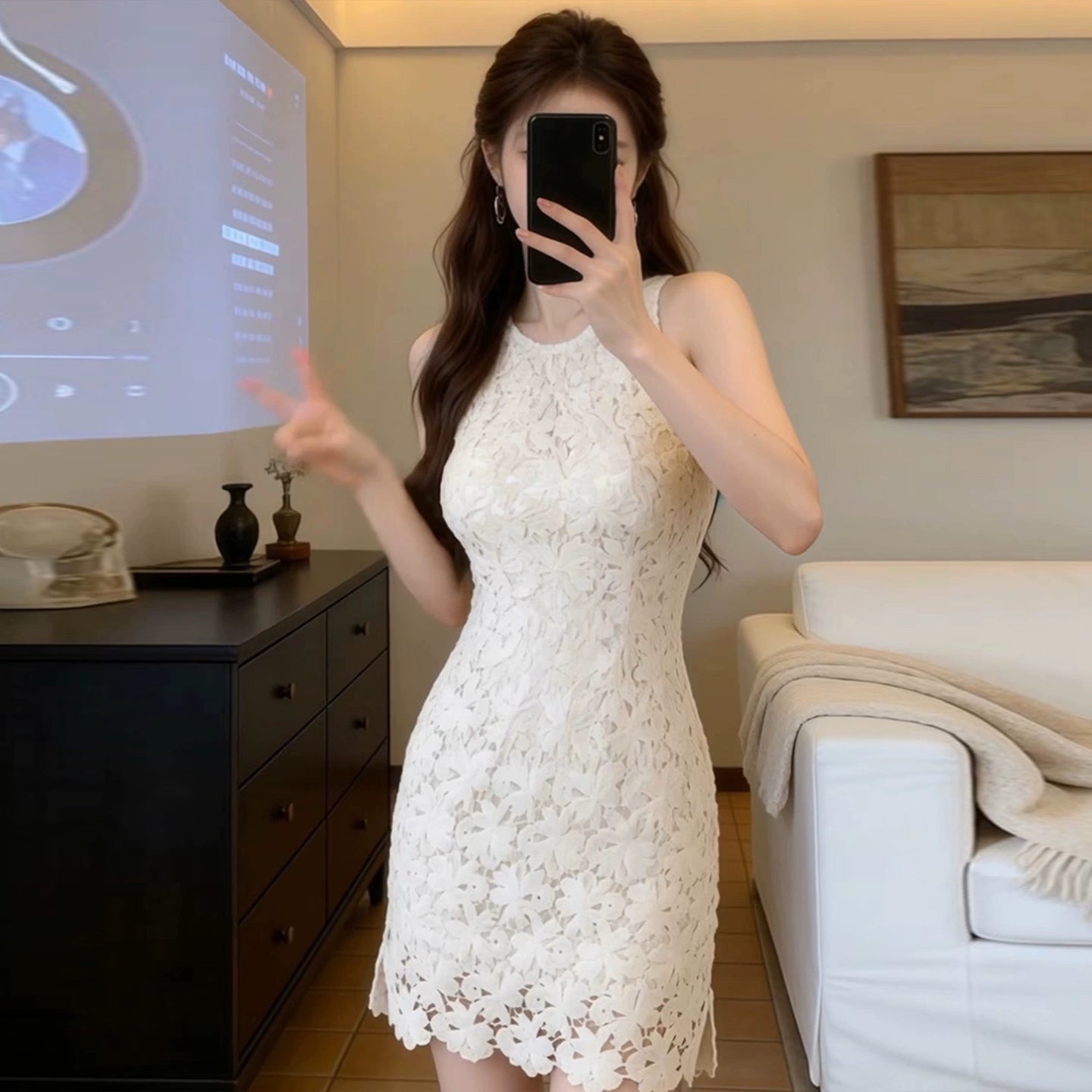 Robe blanche tendance S744