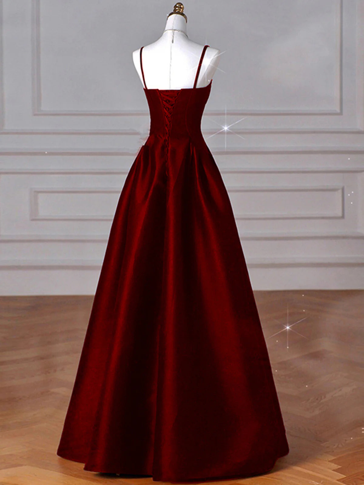 Sexy Simple A-Line Dark Blue Satin Long Prom Dress, Dark Blue Long Formal Dress DP278