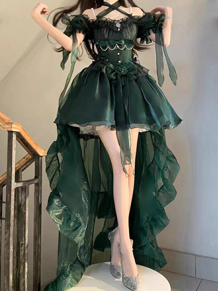 Sexy Ball Gown Off The Shoulder Short Sleeves 16th Birthday Dress Lolita Dress Birthday Outfits DP0216