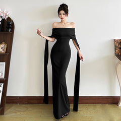 Blaues Damenkleid S101