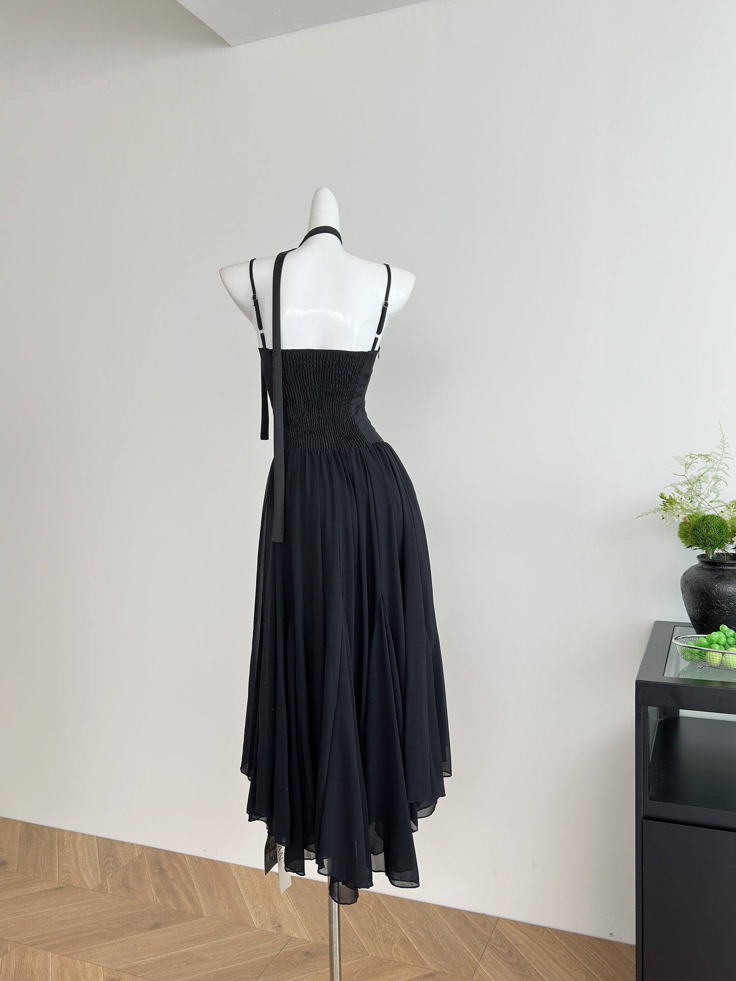 Robe trapèze en mousseline de soie à bretelles spaghetti, tenue de plage, de vacances, pour filles, DP1401