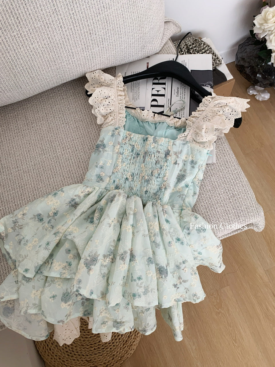 Robe de bal courte en satin rose à fleurs, tenue de soirée et de vacances pour femme, DP1406