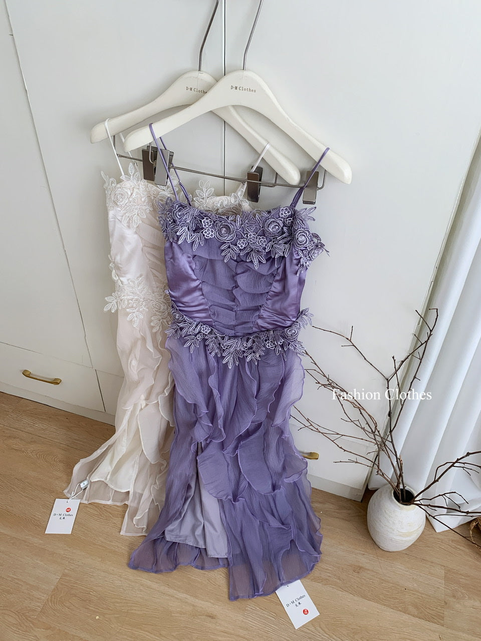 Robe d'été trapèze à bretelles spaghetti et superpositions, tenue de fête pour filles, DP1399