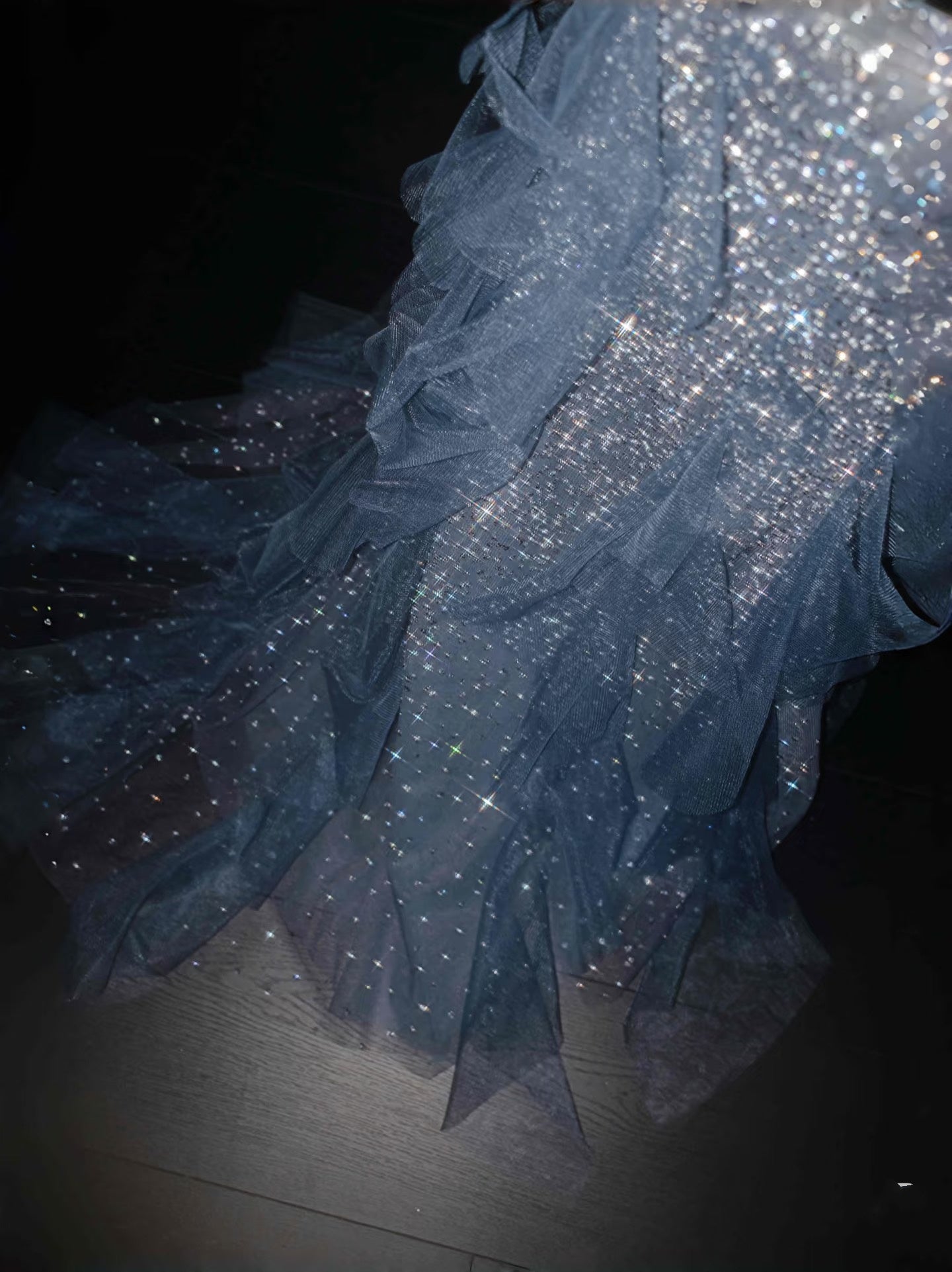 Gorgeous Mermaid Halter Blue Sequin Long Prom Dress Party Dress Graduation Dresses DP2721