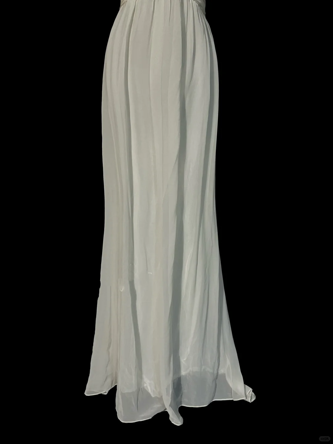 Robe de bal longue en mousseline blanche, élégante et chic, coupe trapèze, dos nu, sans manches, H2968