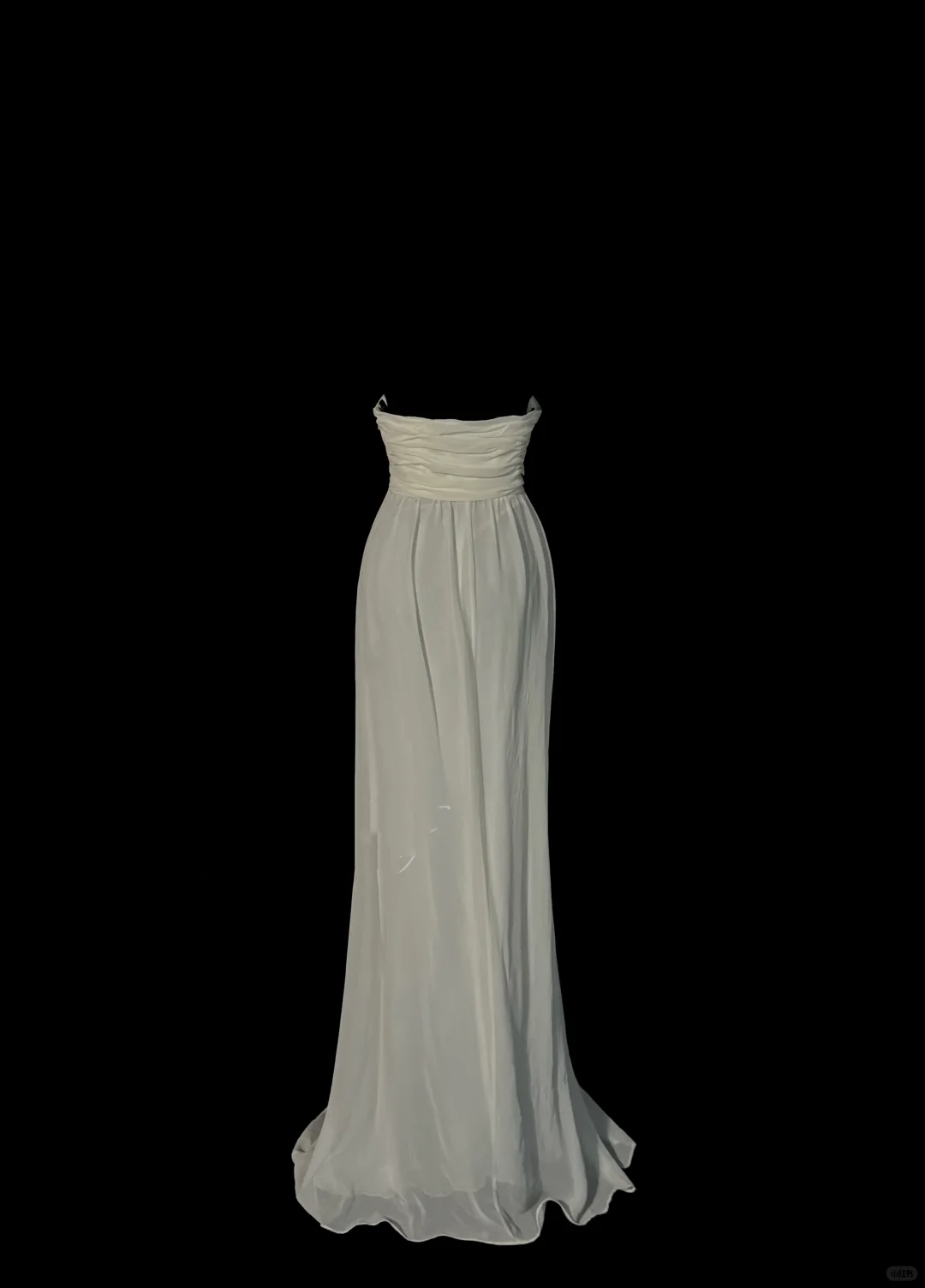 Robe de bal longue en mousseline blanche, élégante et chic, coupe trapèze, dos nu, sans manches, H2968