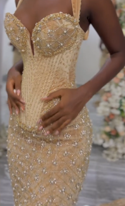 Modest Mermaid Sweetheart Champagne Slit Formal Gown 20th Birthday Dress Prom Dresses Black Girl 18th Birthday Outfits W0410