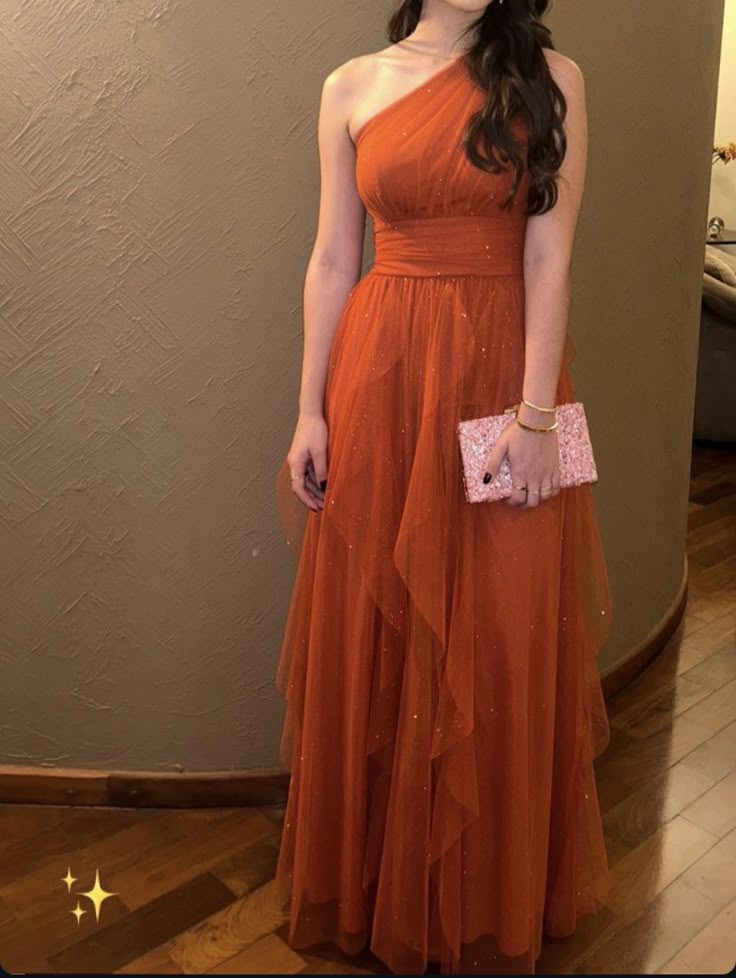 Modest A line One Shoulder Tulle Long Prom Gown Summer Wedding Guest Dress Bridal Guest Dresses Wedding Outfits For Guest W0667